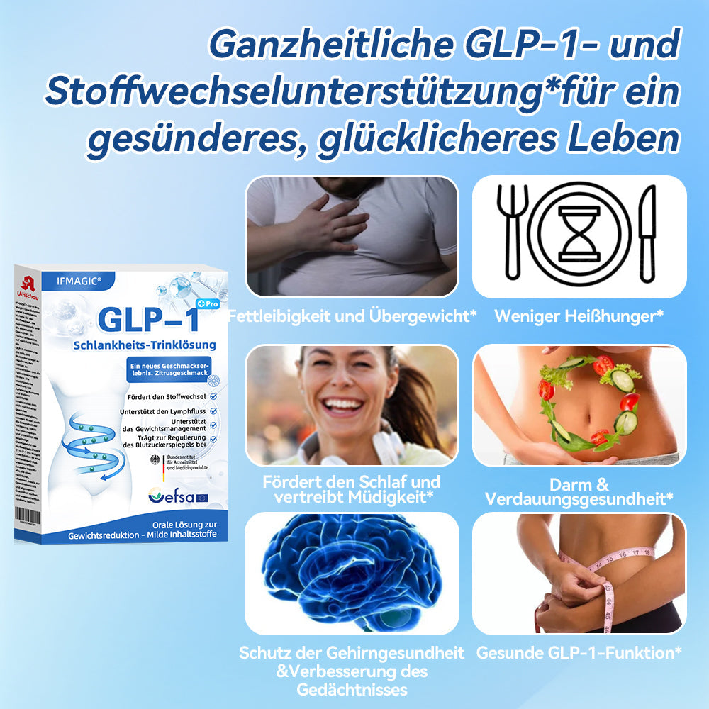 GLP-1 Schlankheits-Trinklösung – Klinisch getestet & hormonfrei