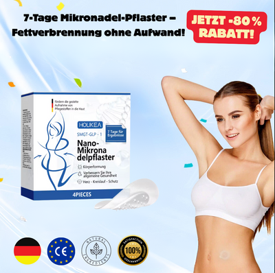 Nano-Pflaster mit Mikronadeln – Schlank in 7 Tagen ohne Spritzen!