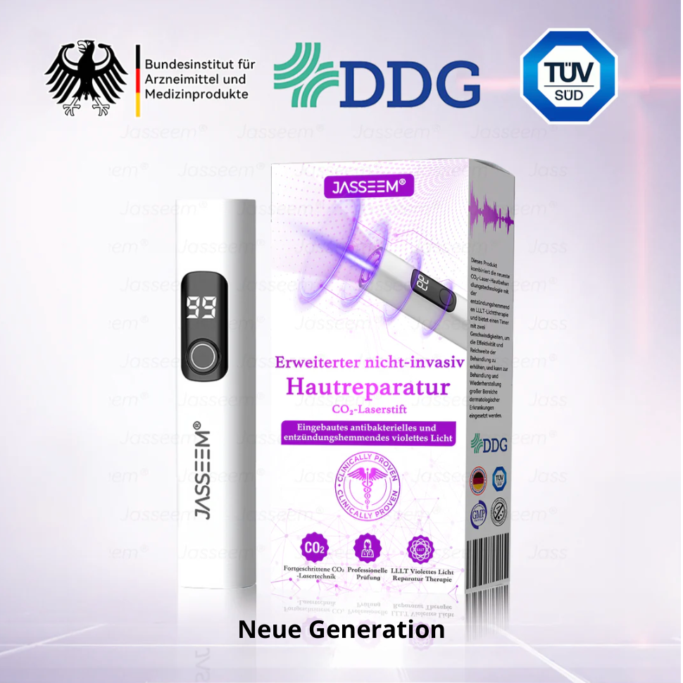 Jasseem® – Neue Version 2025 – Laser-Stift zur schmerzfreien Entfernung von Warzen & Hautflecken 2.0